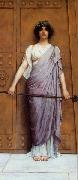 John William Godward At the Gate of the Temple Sweden oil painting artist